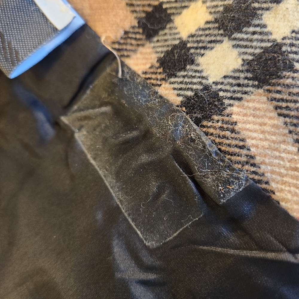Moschino Couture! 1990s Vintage Patchwork Skirt Wool Faux Leather Denim Faux Fur - Picture 17 of 17
